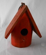 Vogelhaus, Holz, vers. Farben